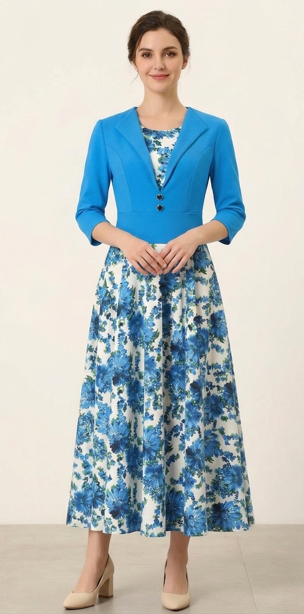Vestido/ Chaleco-Pegado