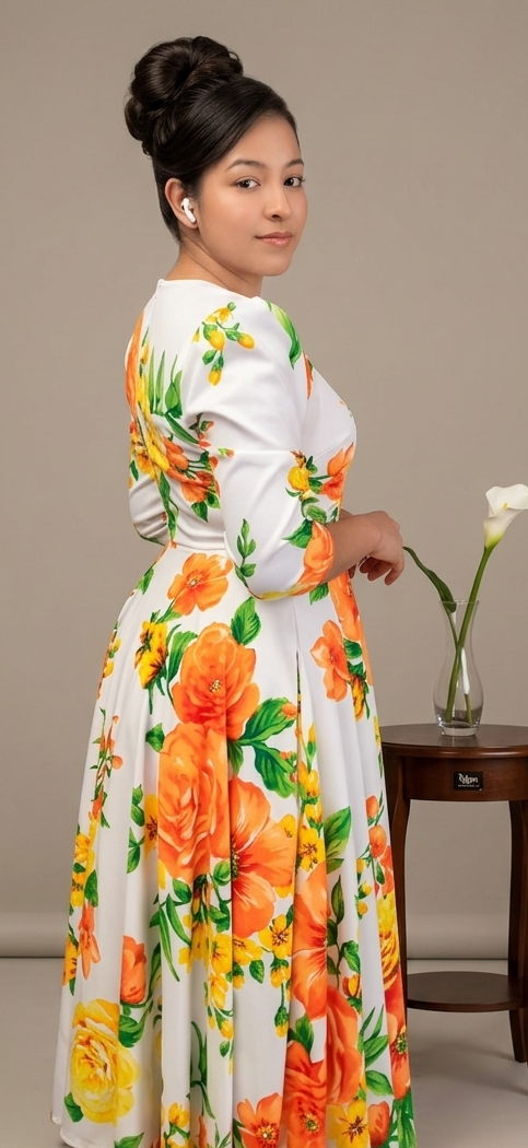 Vestido estampado🧡 Floral 💜