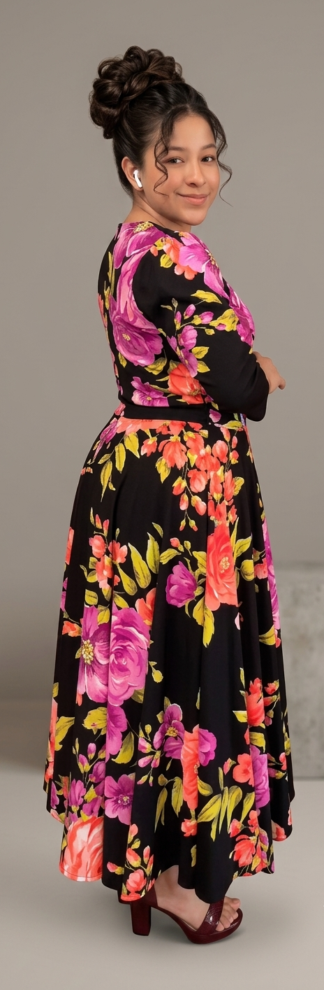 Vestido estampado🧡 Floral 💜